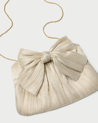 Loeffler Randall / Rayne Platinum Bow Clutch