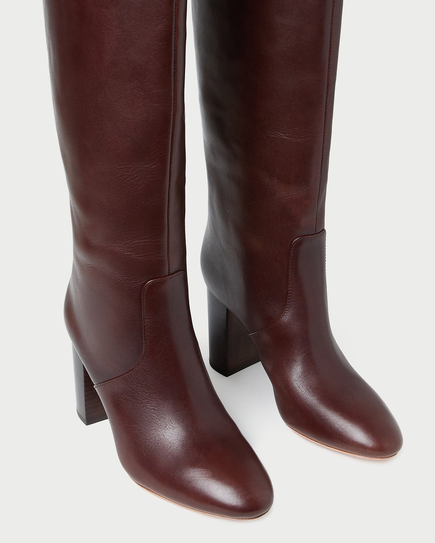 Loeffler Randall / Goldy Espresso Leather Tall Boot