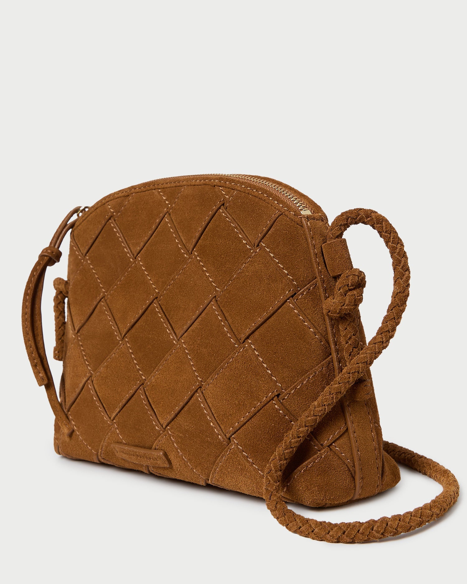 Loeffler Randall / Mallory Cacao Woven Suede Crossbody
