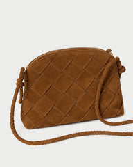 Loeffler Randall / Mallory Cacao Woven Suede Crossbody