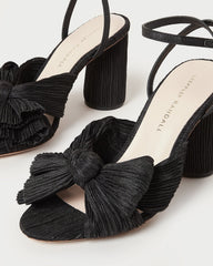 Loeffler Randall / Camellia Black Pleated Bow Heel