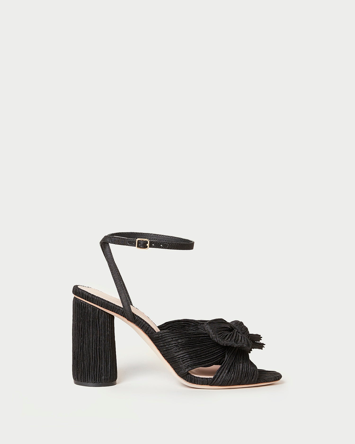 Loeffler Randall / Camellia Black Pleated Bow Heel