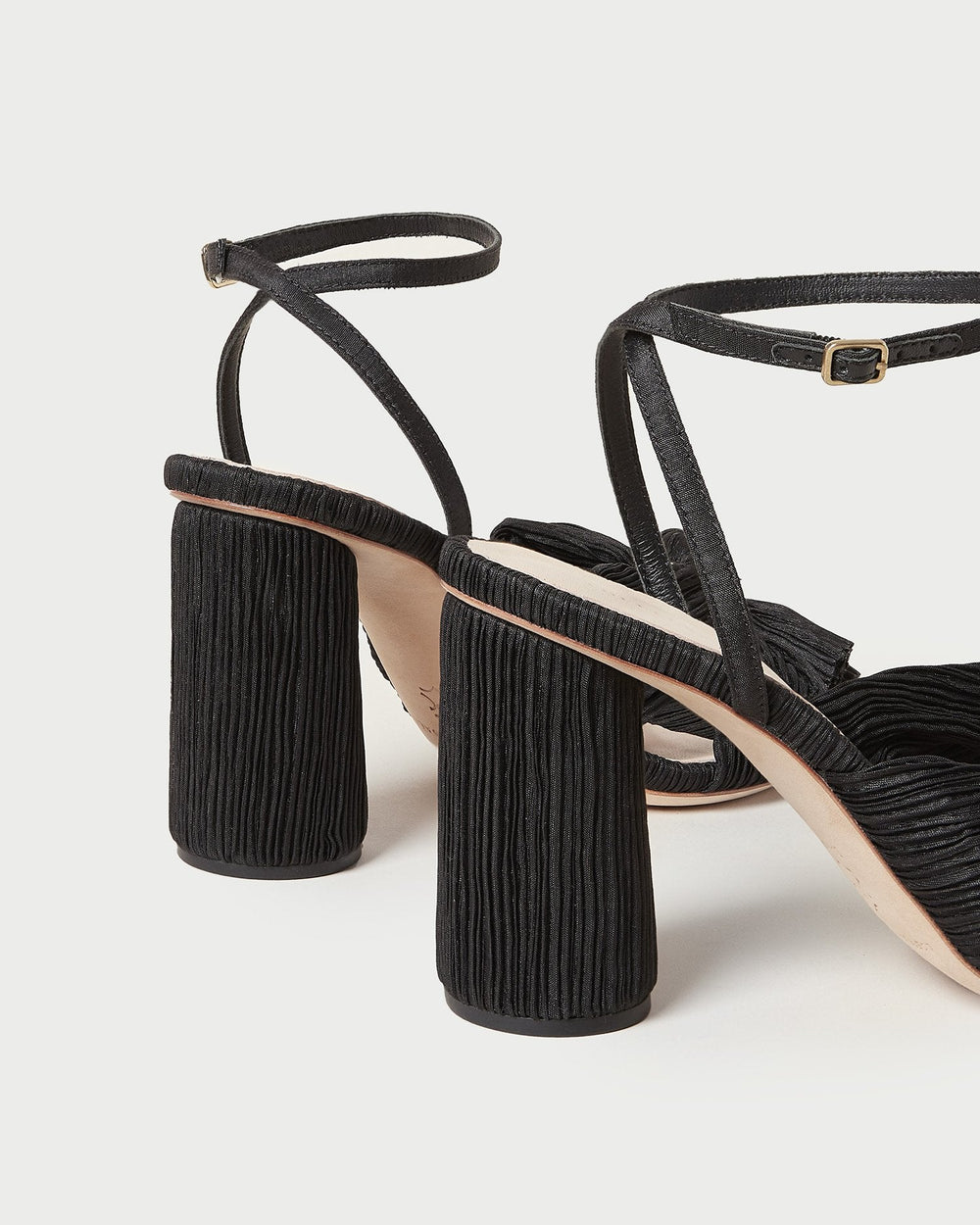 Loeffler Randall / Camellia Black Pleated Bow Heel