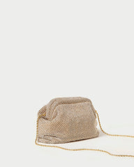 Loeffler Randall / Doreen Gold Diamanté Frame Pouch