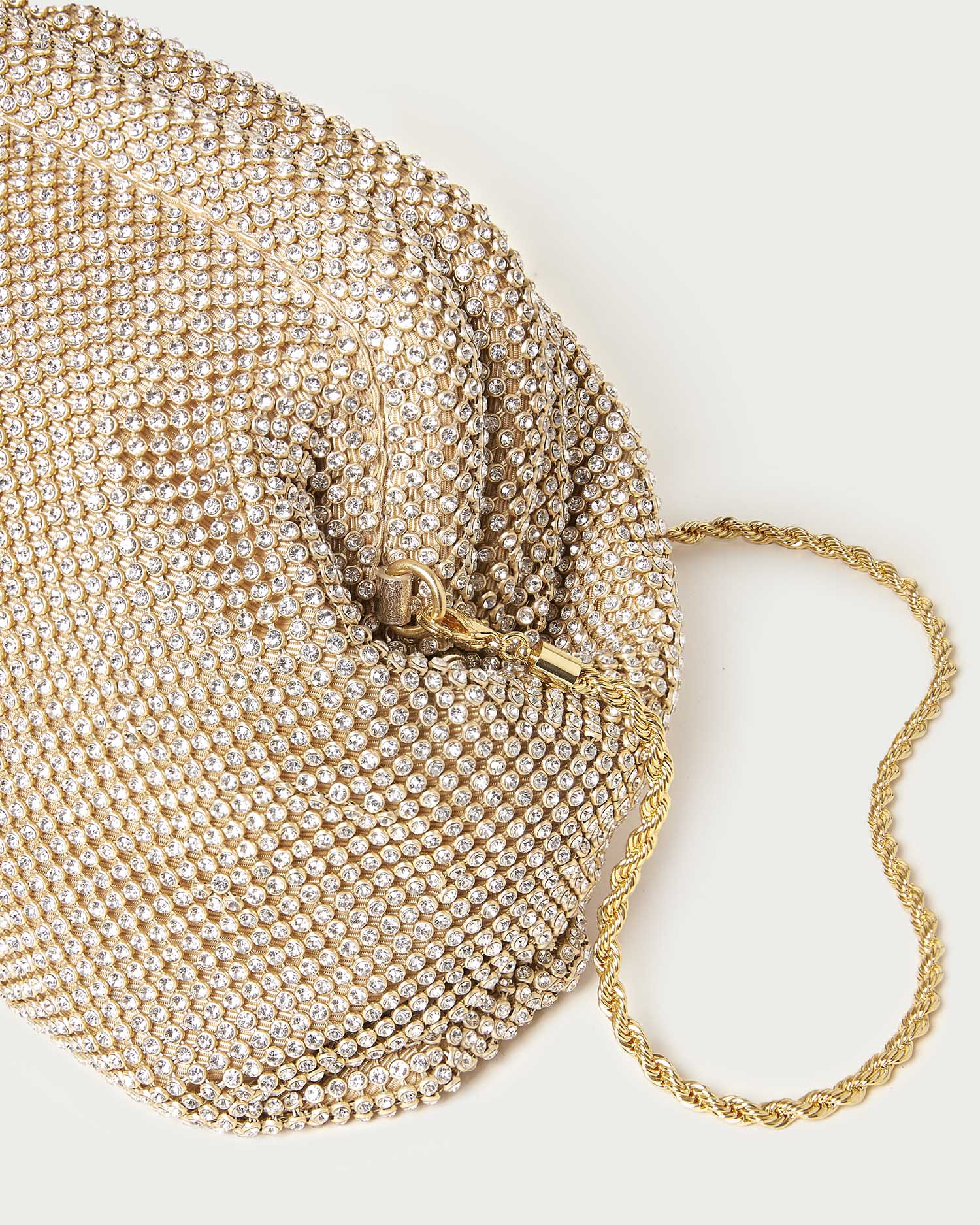Loeffler Randall / Doreen Gold Diamanté Frame Pouch