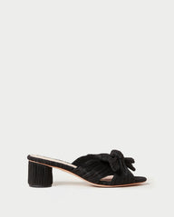 Loeffler Randall / Emilia Black Pleated Bow Heel