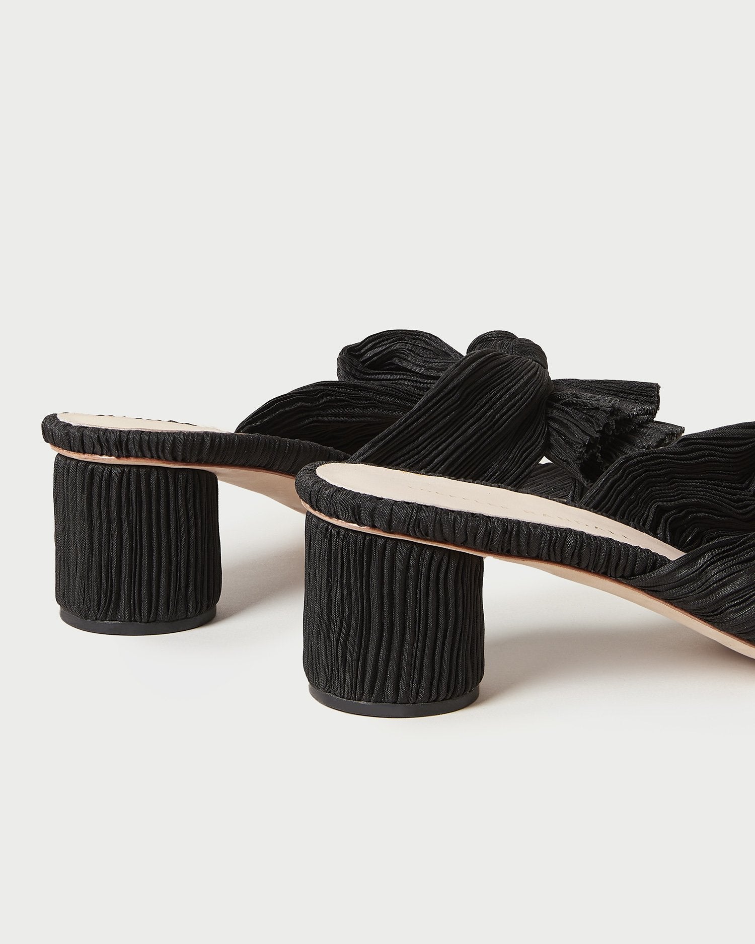 Loeffler Randall / Emilia Black Pleated Bow Heel