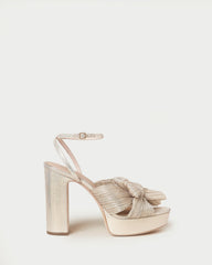 Loeffler Randall / Natalia Platinum Platform Bow Heel