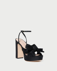 Loeffler Randall / Natalia Black Platform Bow Heel