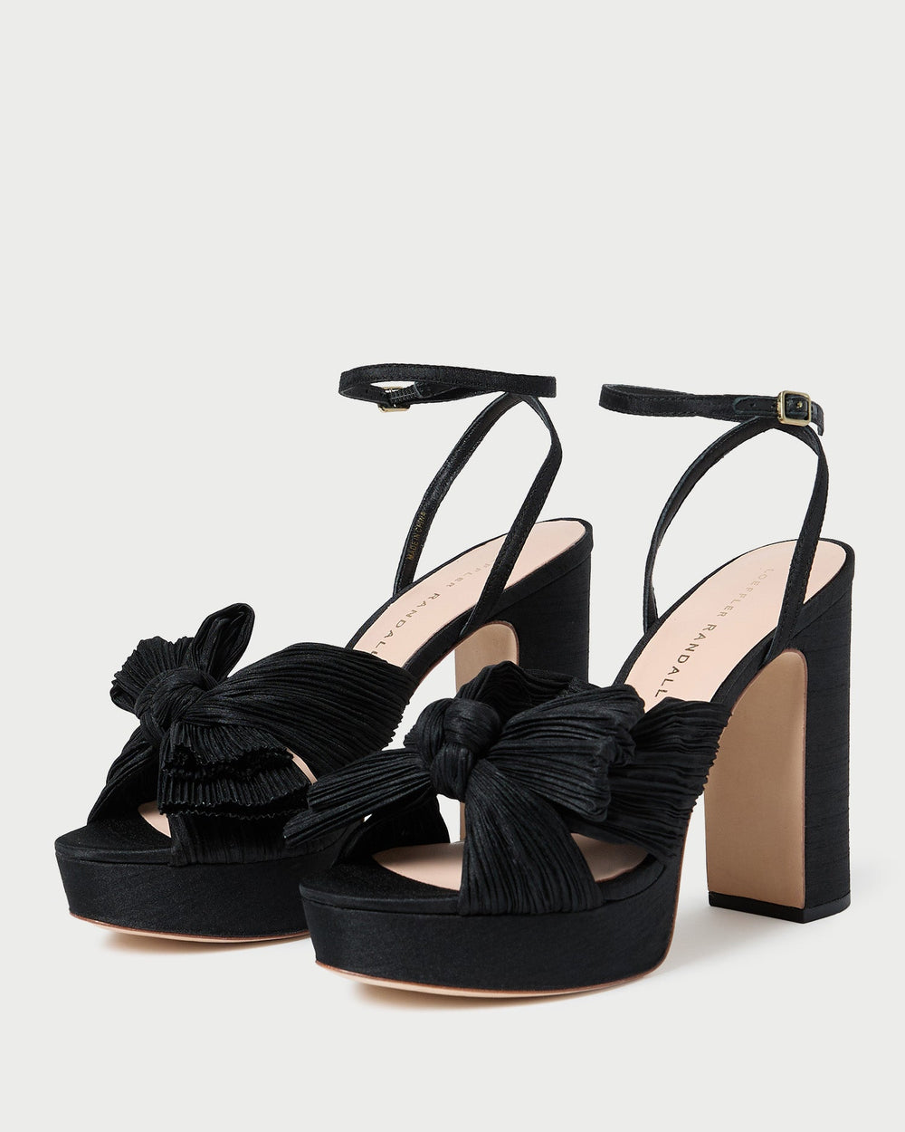Loeffler Randall / Natalia Black Platform Bow Heel