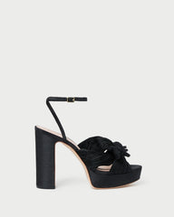Loeffler Randall / Natalia Black Platform Bow Heel