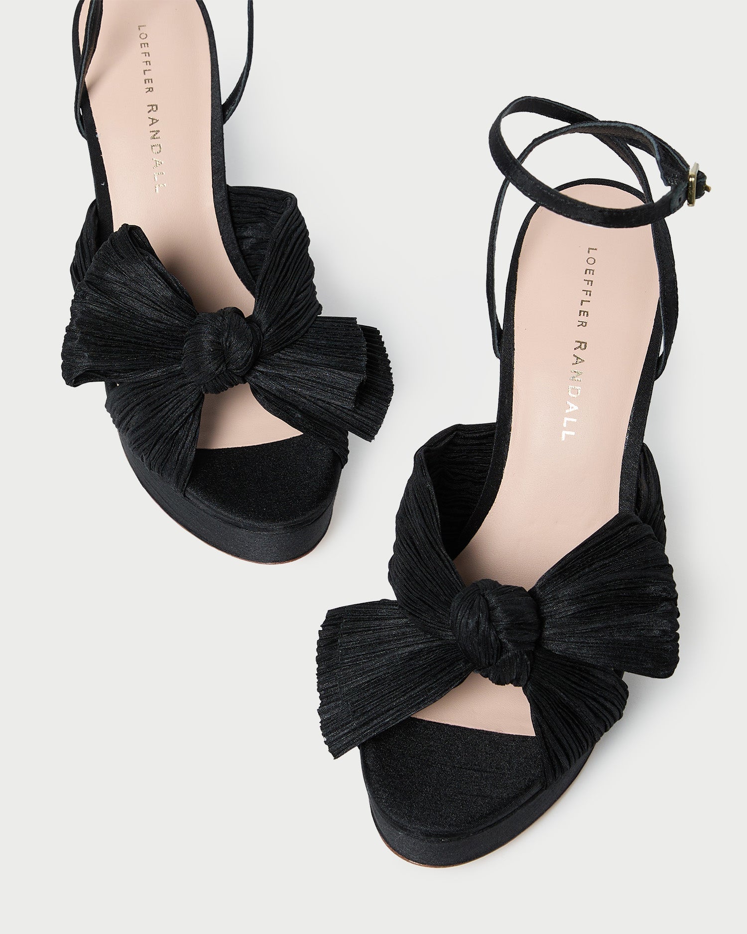 Loeffler Randall / Natalia Black Platform Bow Heel