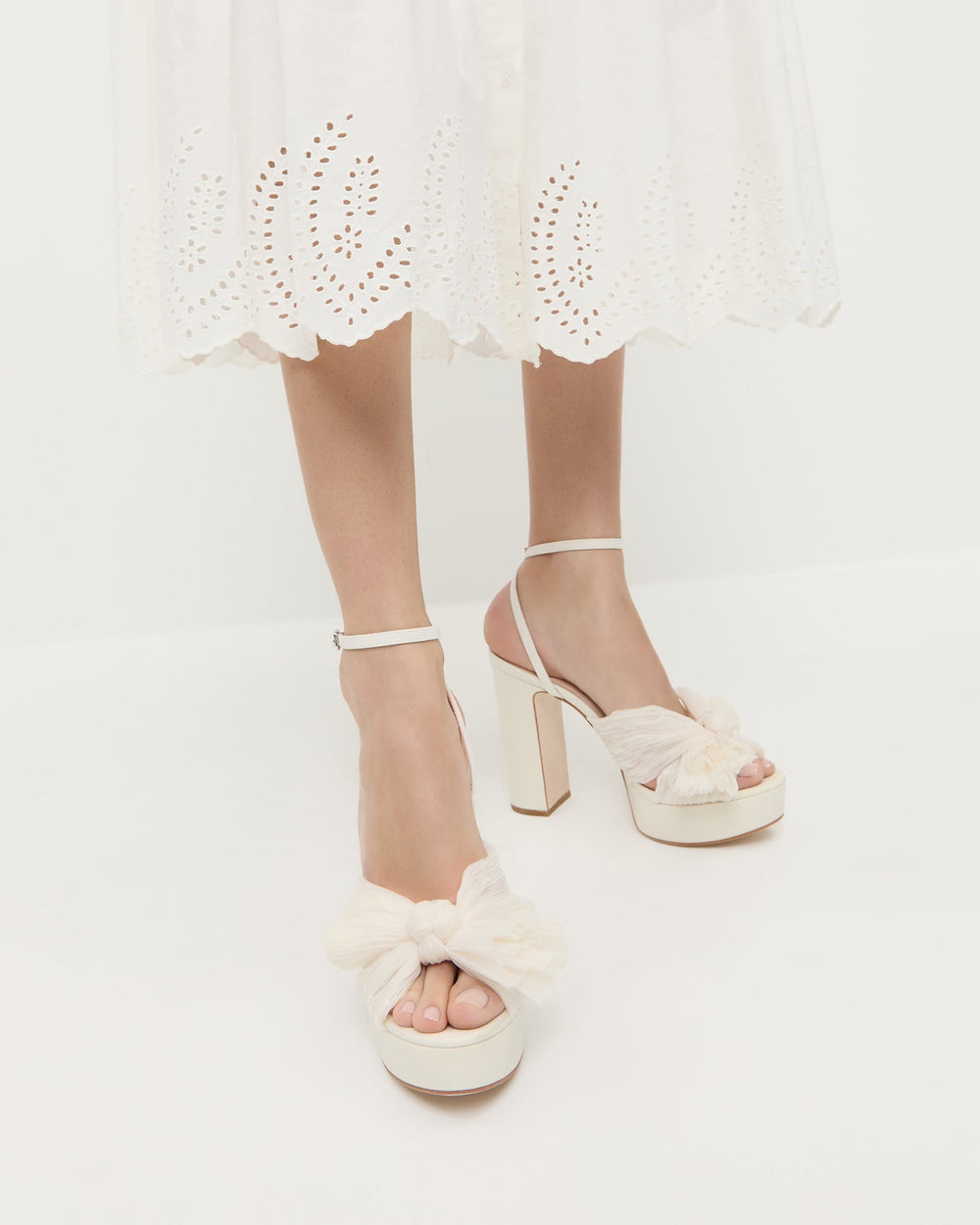Loeffler Randall / Natalia Pearl Platform Bow Heel