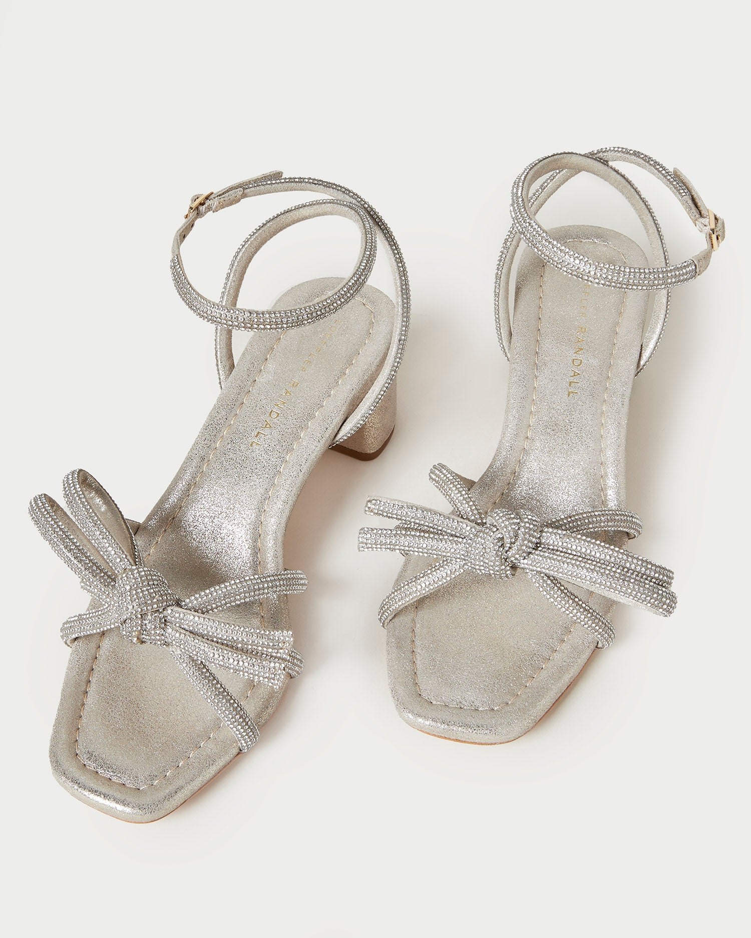Loeffler Randall / Mikel Cappuccino Bow Mid-Heel Sandal
