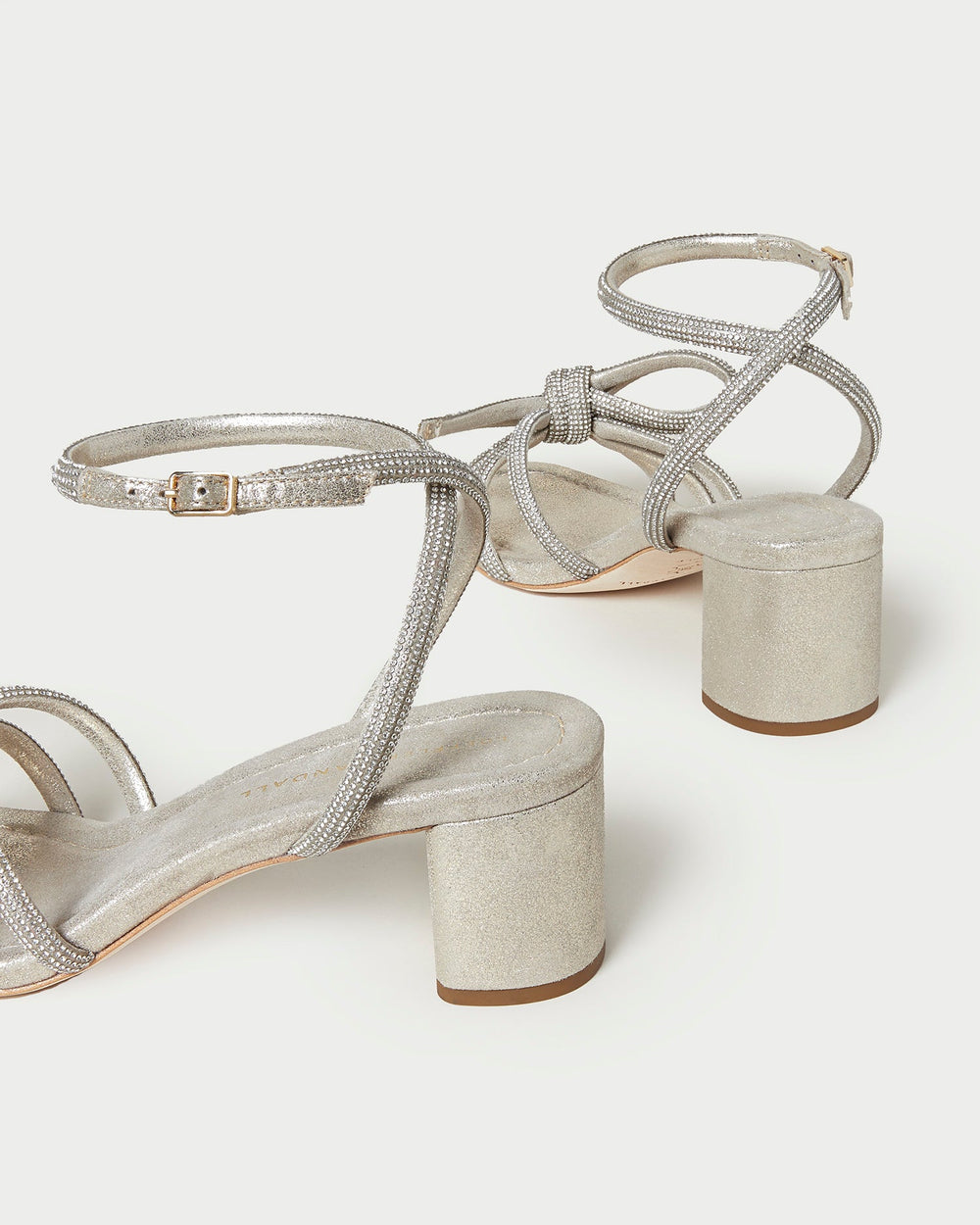 Loeffler Randall / Mikel Cappuccino Bow Mid-Heel Sandal