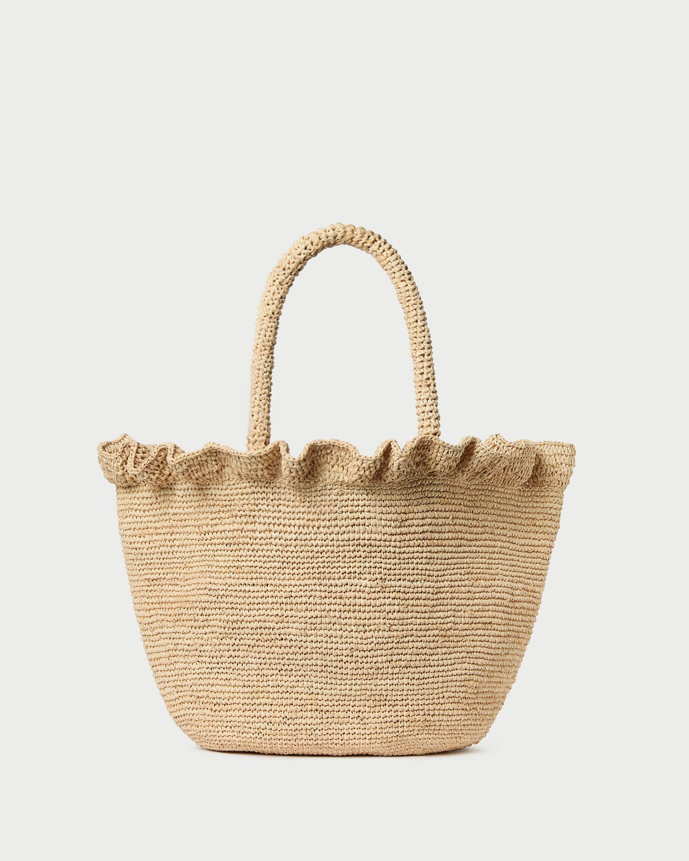 Loeffler Randall / Cyrus Natural Ruffled Woven Tote