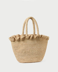 Loeffler Randall / Cyrus Natural Ruffled Woven Tote