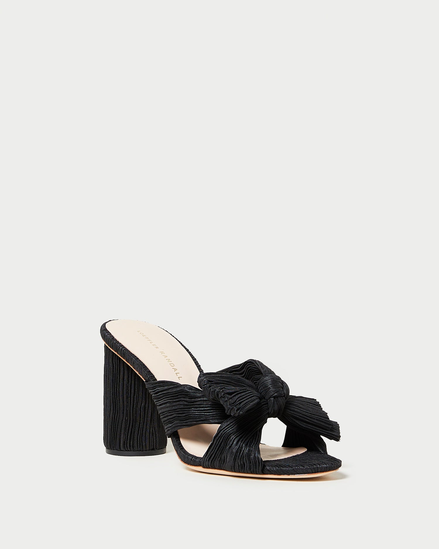 Loeffler Randall / Penny Black Pleated Bow Heel