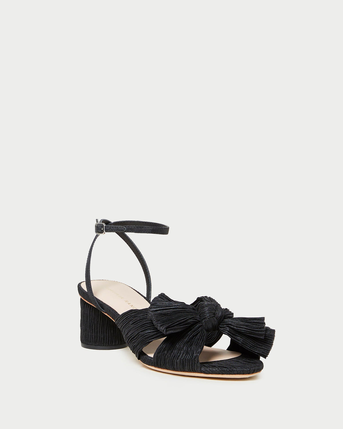 Loeffler Randall / Dahlia Black Pleated Bow Heel