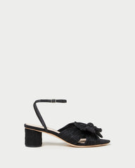 Loeffler Randall / Dahlia Black Pleated Bow Heel