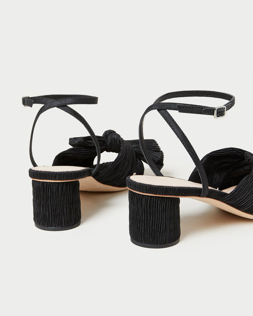 Loeffler Randall / Dahlia Black Pleated Bow Heel