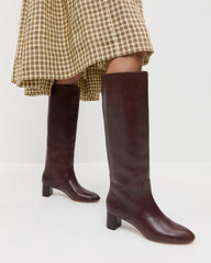 Loeffler Randall / Gia Espresso Leather Tall Boot