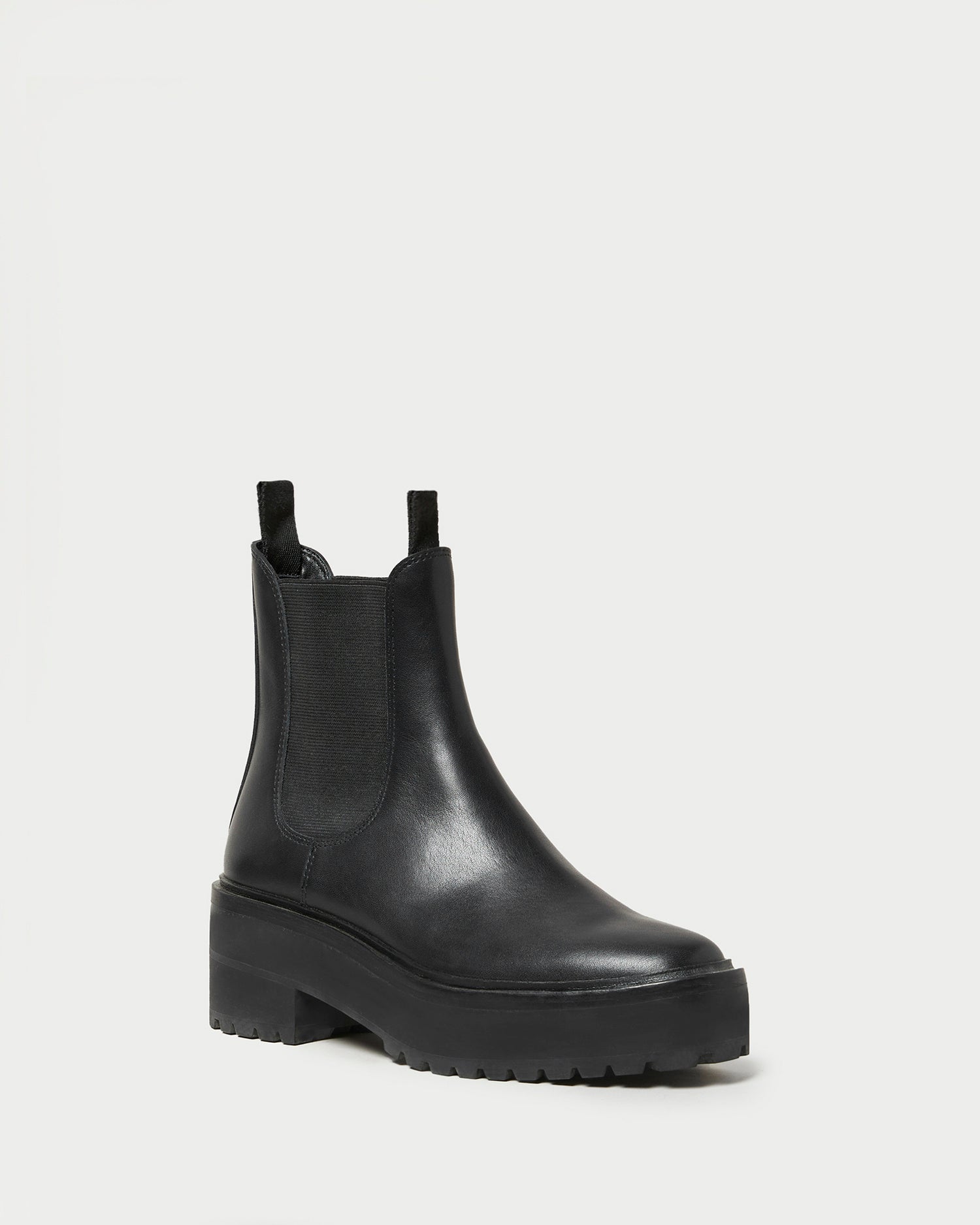 Loeffler Randall / Reggie Black Leather Chelsea Boot