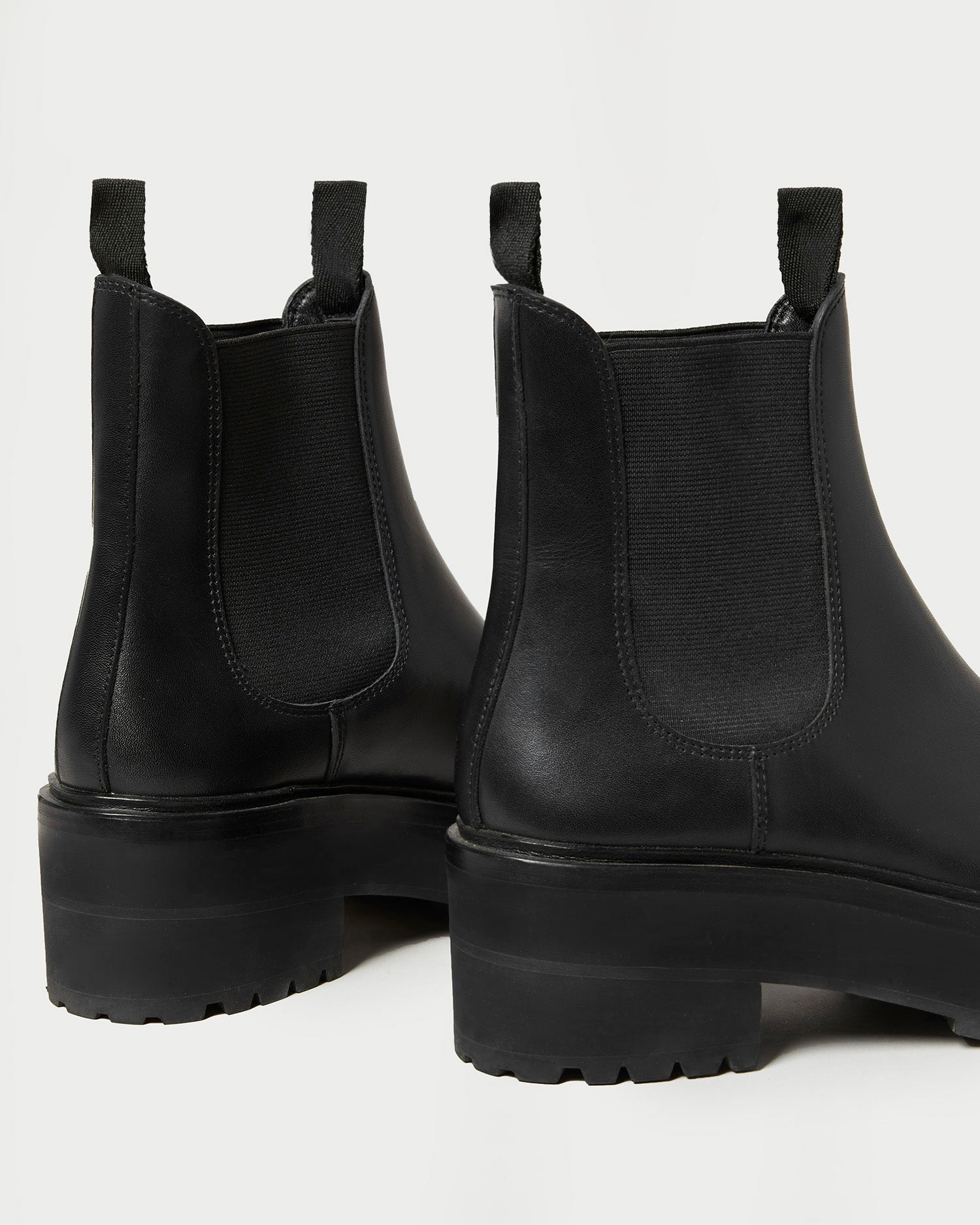 Loeffler Randall / Reggie Black Leather Chelsea Boot