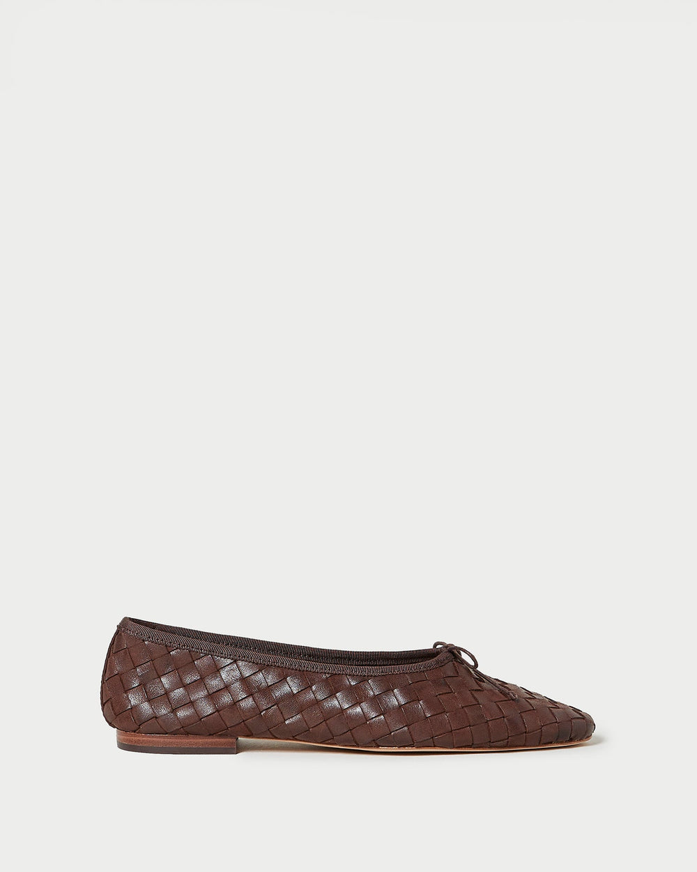 Loeffler Randall / Landry Chocolate Woven Ballet Flat
