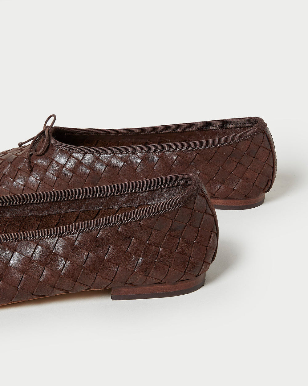 Loeffler Randall / Landry Chocolate Woven Ballet Flat