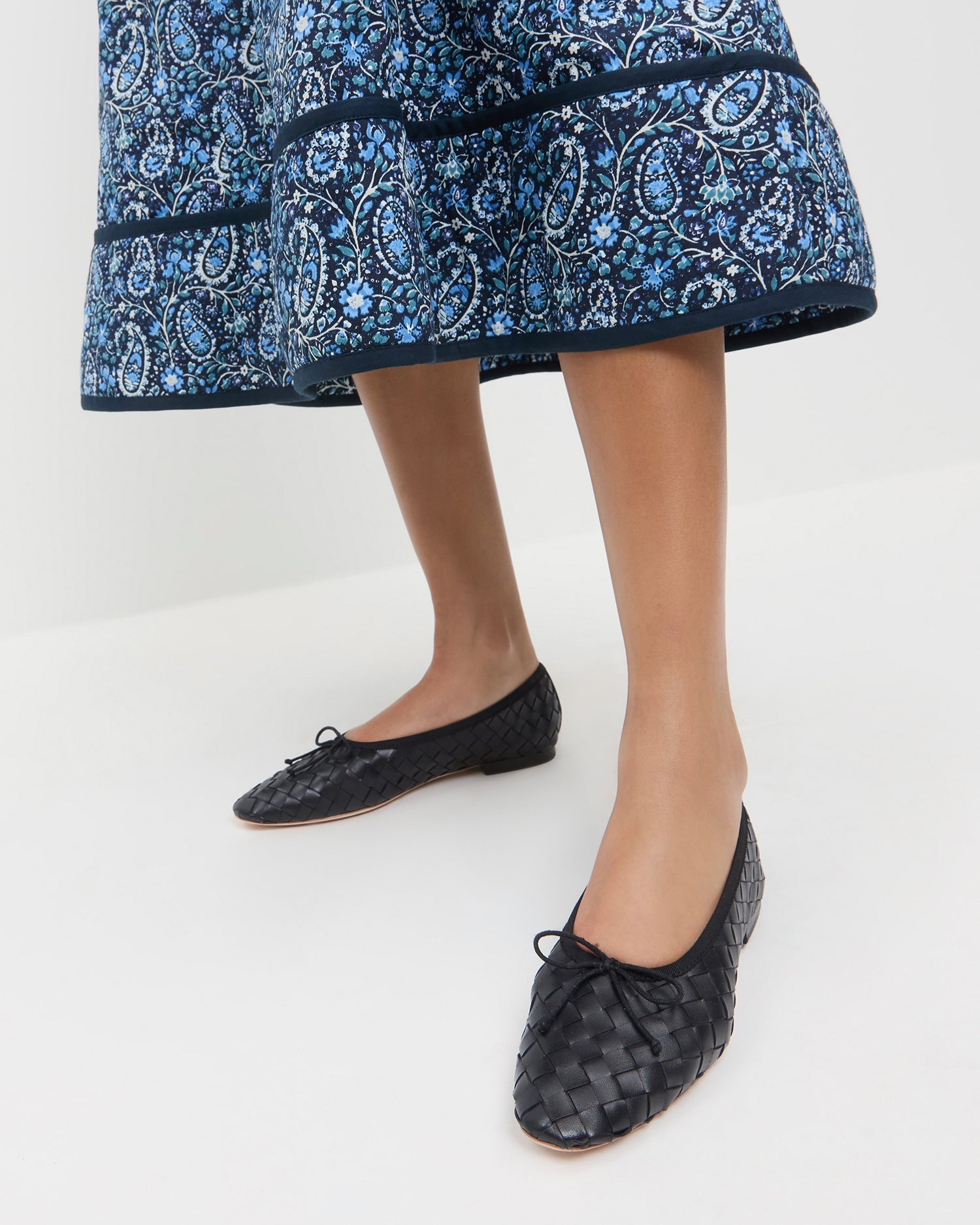 Loeffler Randall / Landry Black Woven Ballet Flat