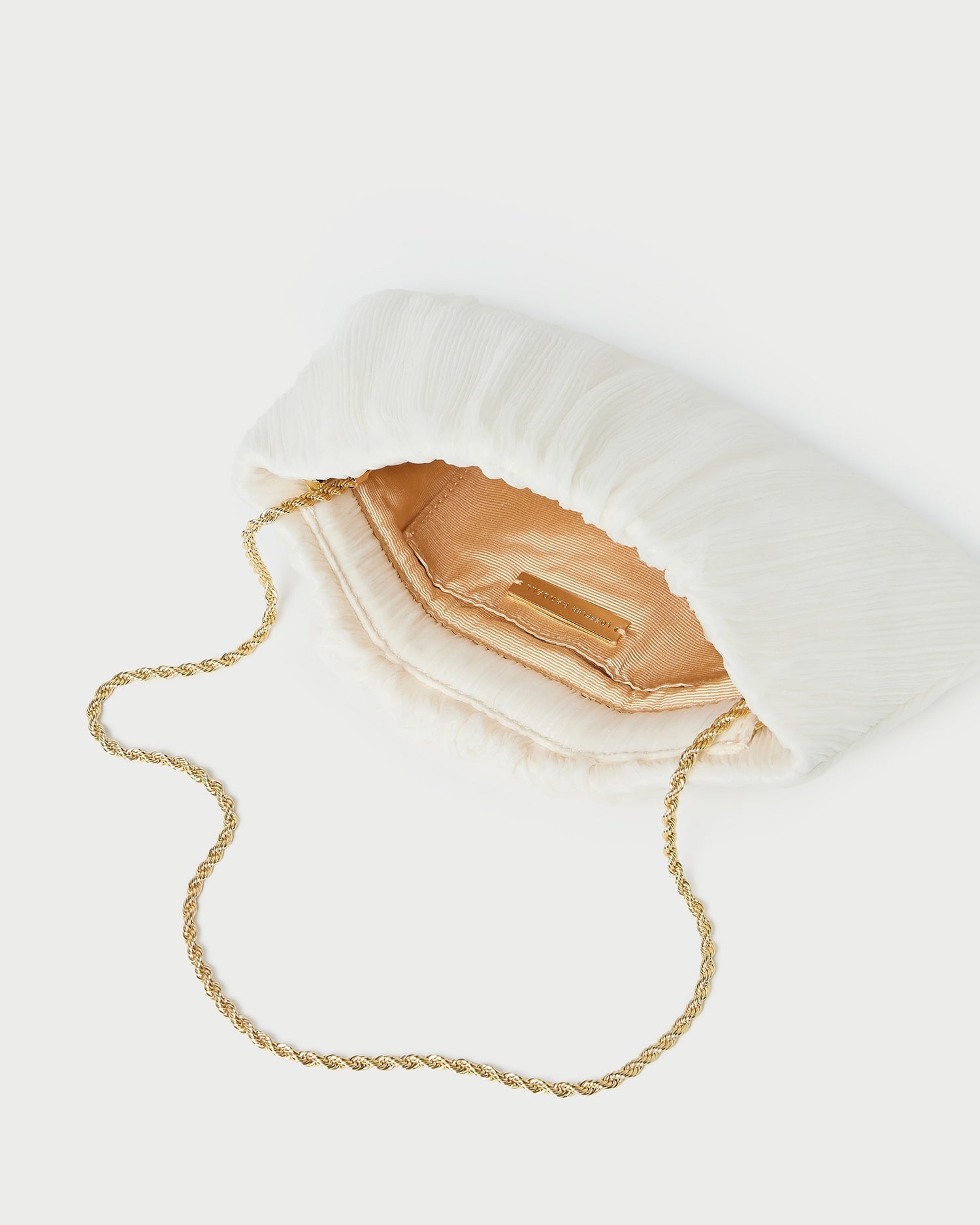 Loeffler Randall / Brit Pearl Flat Pleated Clutch