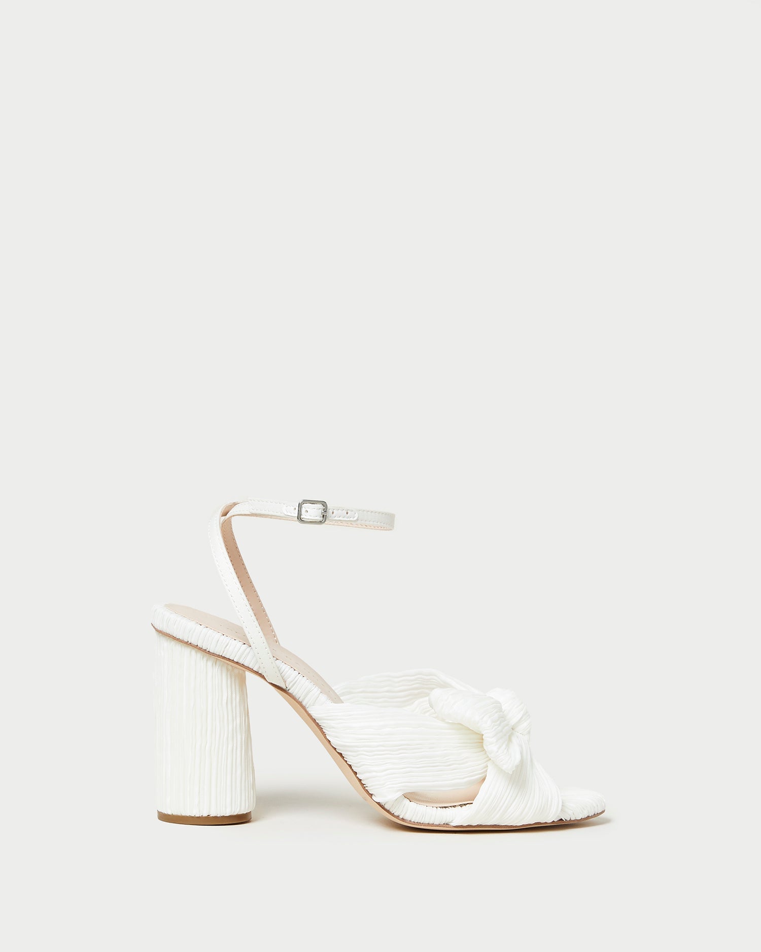 Loeffler Randall / Camellia White Pleated Bow Heel
