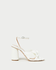 Loeffler Randall / Camellia White Pleated Bow Heel