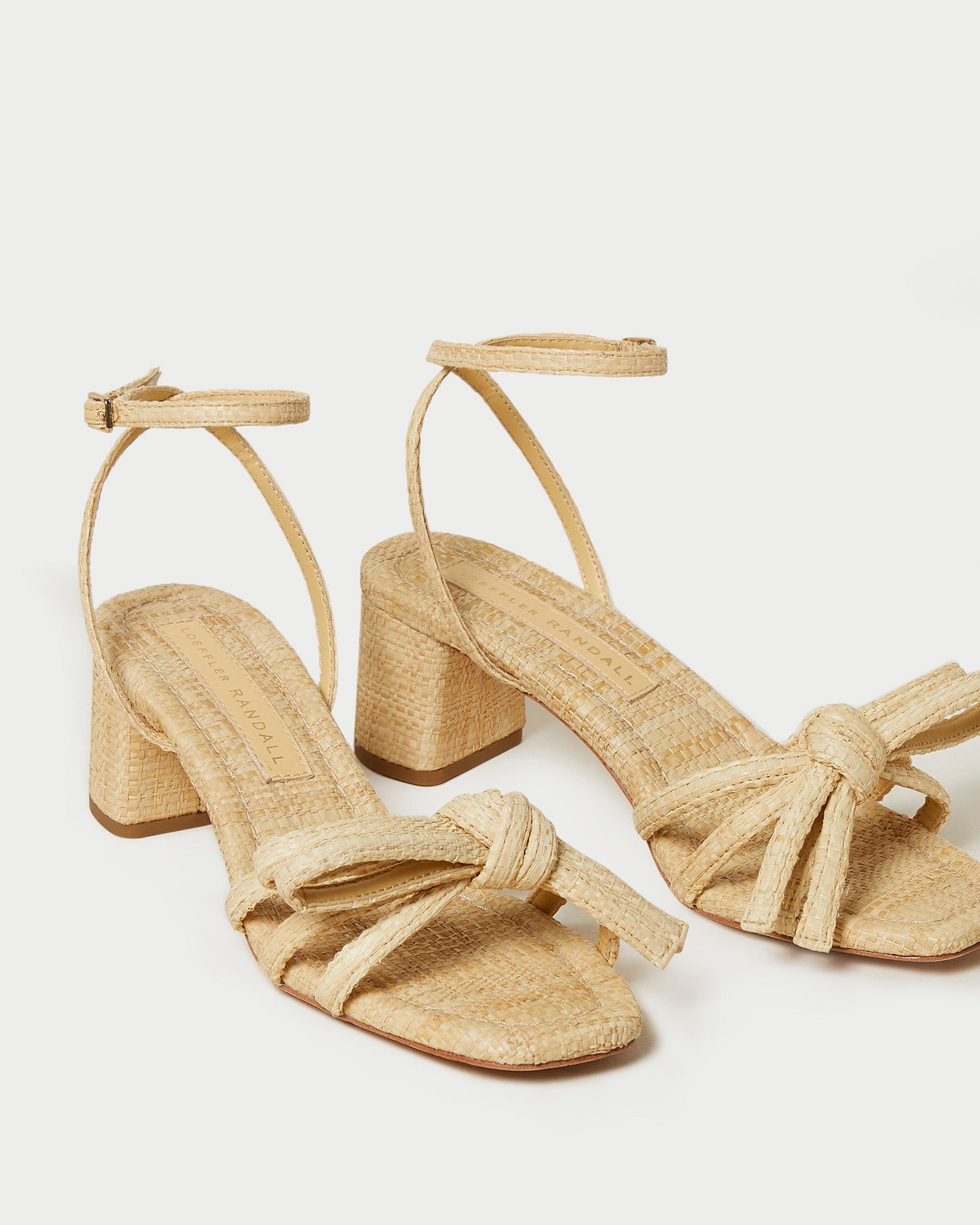 Loeffler Randall / Mikel Natural Bow Mid-Heel Sandal