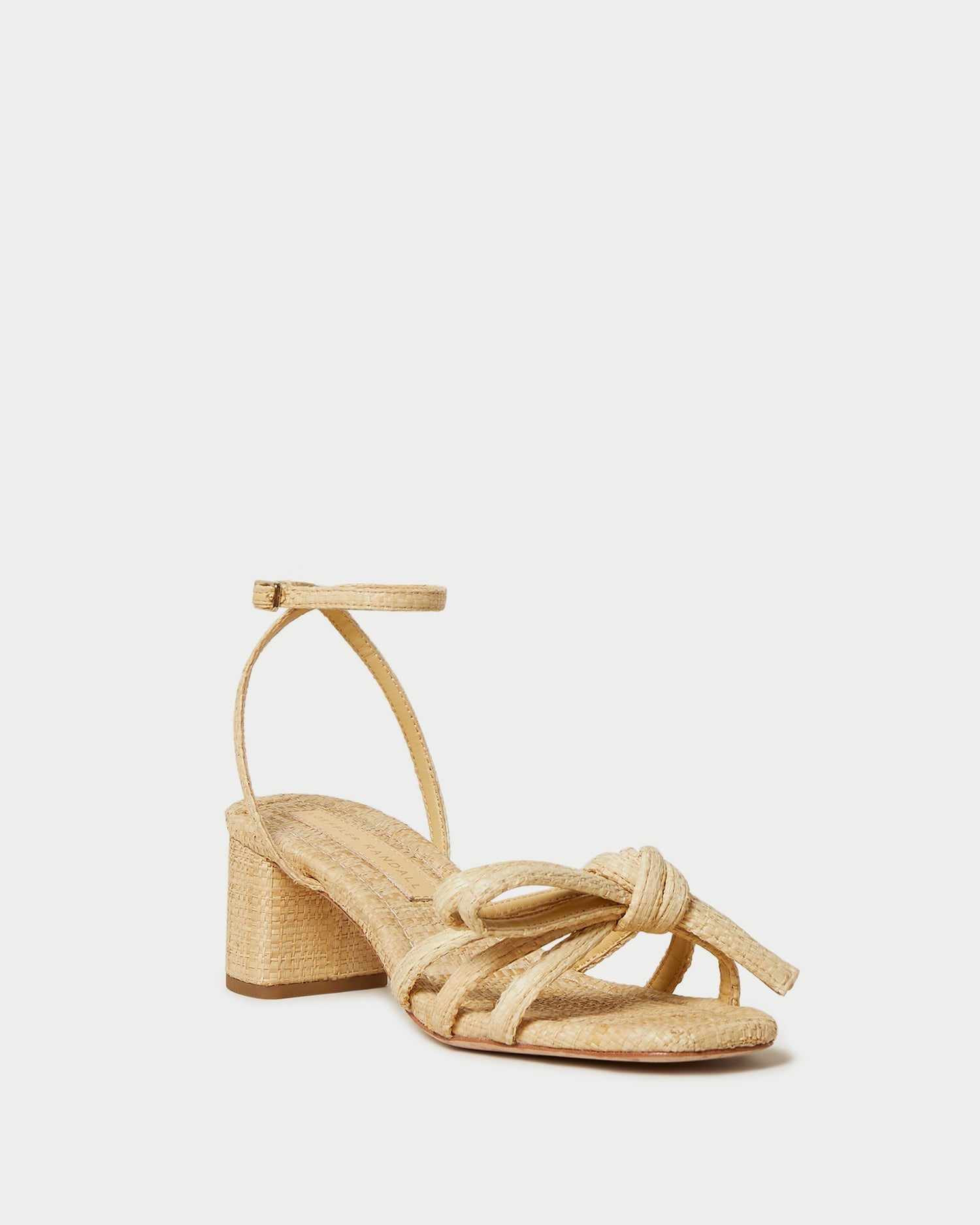 Loeffler Randall / Mikel Natural Bow Mid-Heel Sandal
