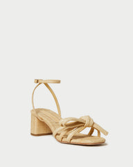 Loeffler Randall / Mikel Natural Bow Mid-Heel Sandal