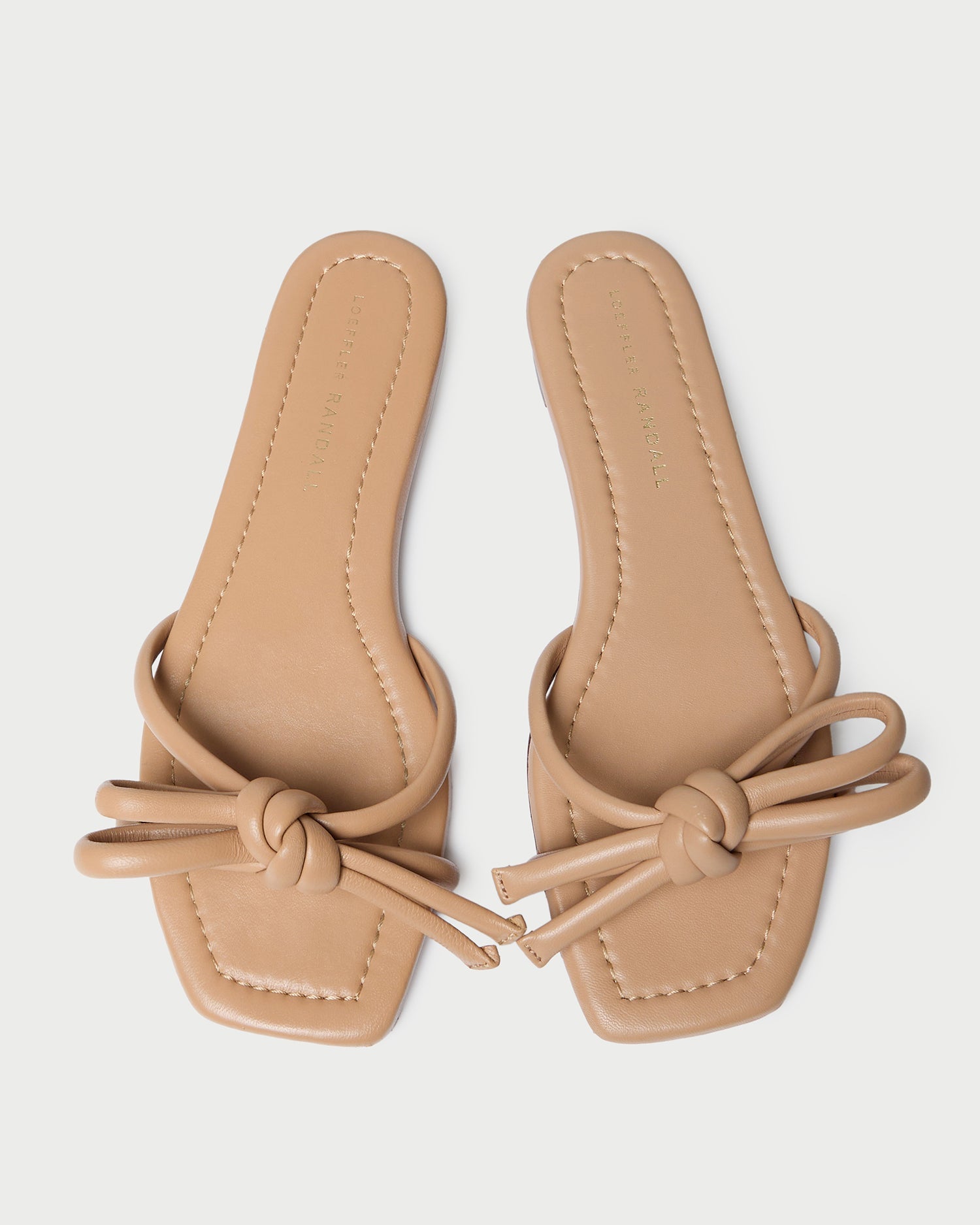 Loeffler Randall / Hadley Dune Leather Bow Sandal