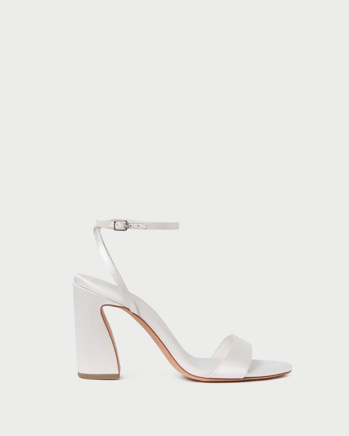Loeffler Randall / Malia Cream Curved-Heel Sandal
