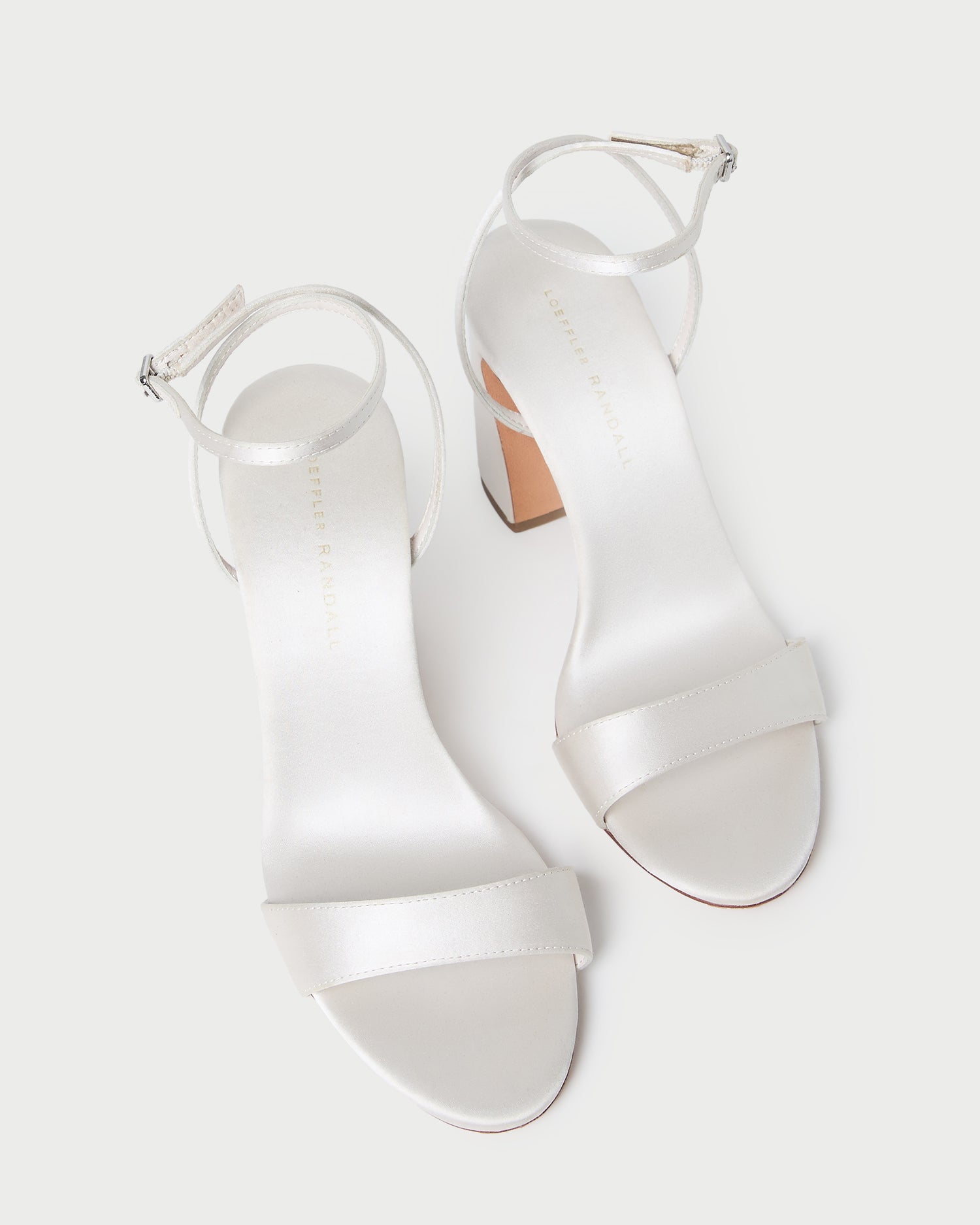 Loeffler Randall / Malia Cream Curved-Heel Sandal