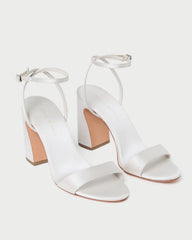 Loeffler Randall / Malia Cream Curved-Heel Sandal
