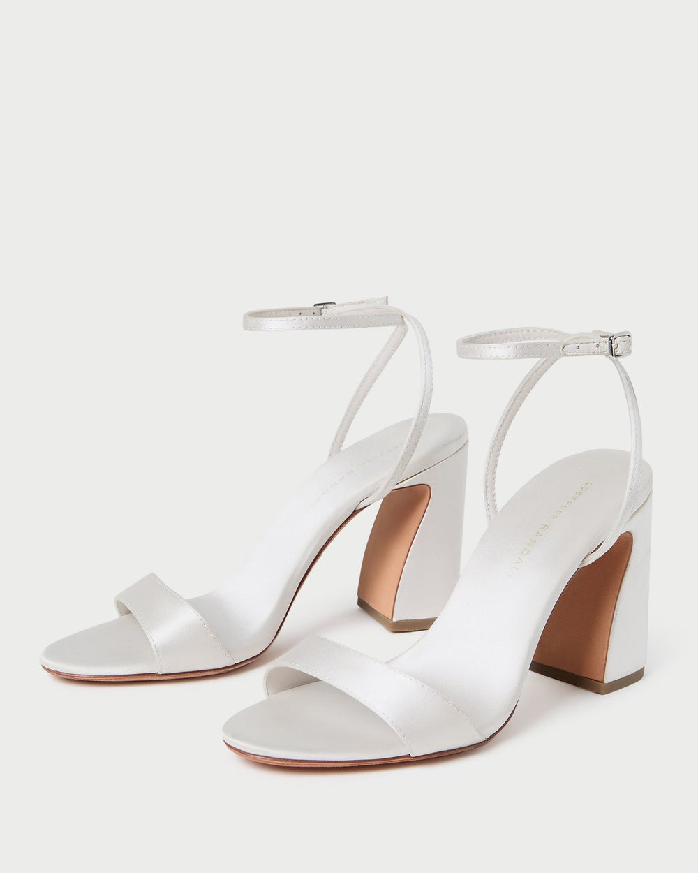 Loeffler Randall / Malia Cream Curved-Heel Sandal