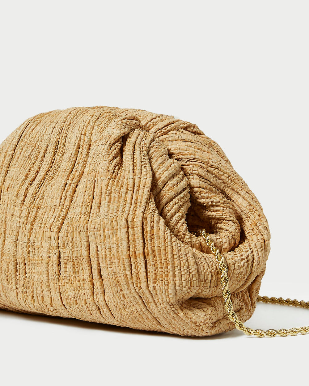 Loeffler Randall / Bailey Natural Pleated Dome Clutch