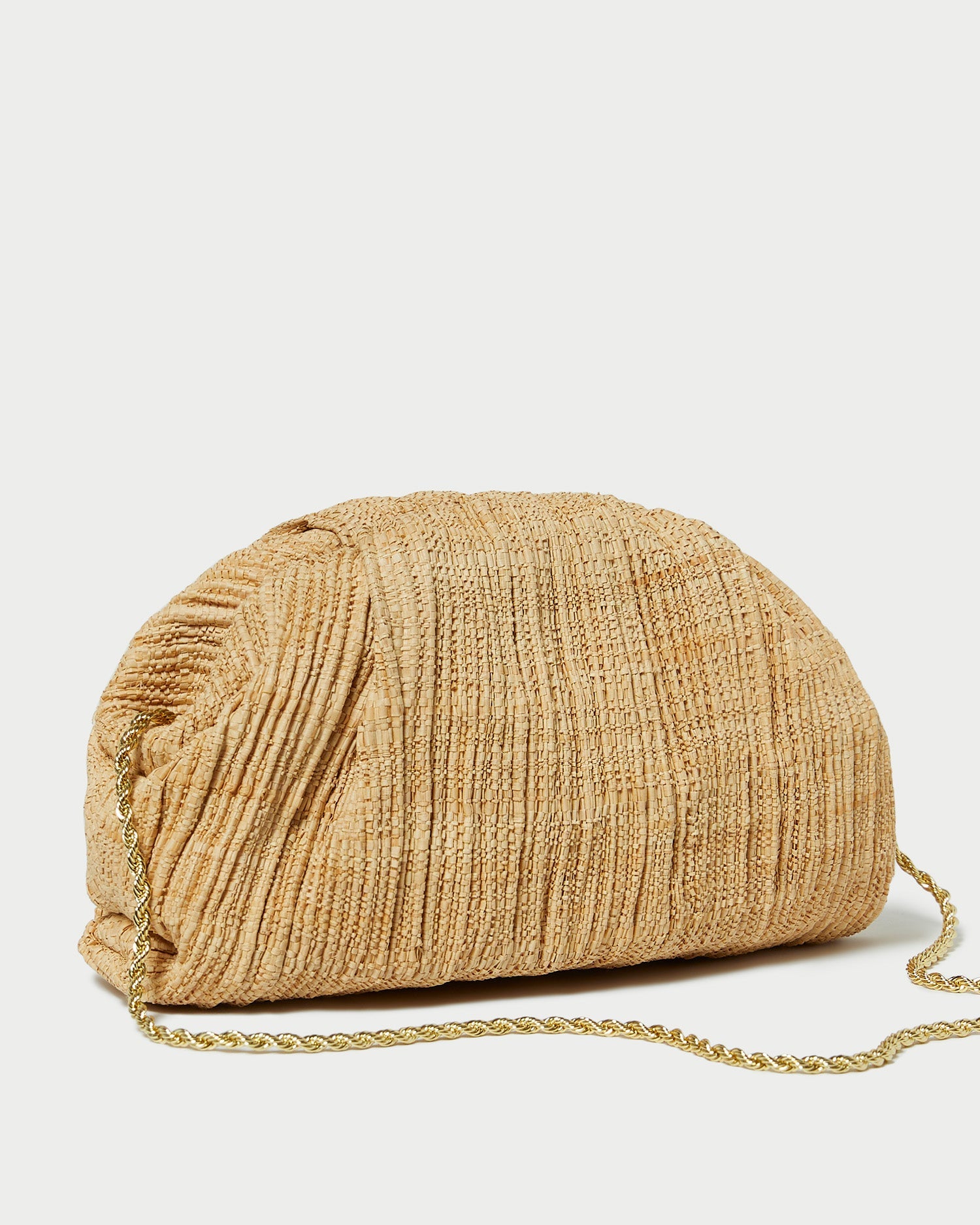 Loeffler Randall / Bailey Natural Pleated Dome Clutch