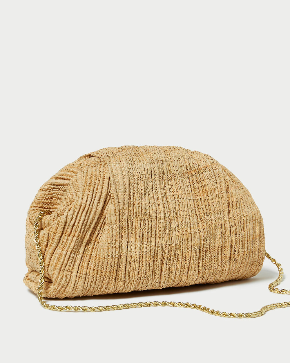 Loeffler Randall / Bailey Natural Pleated Dome Clutch