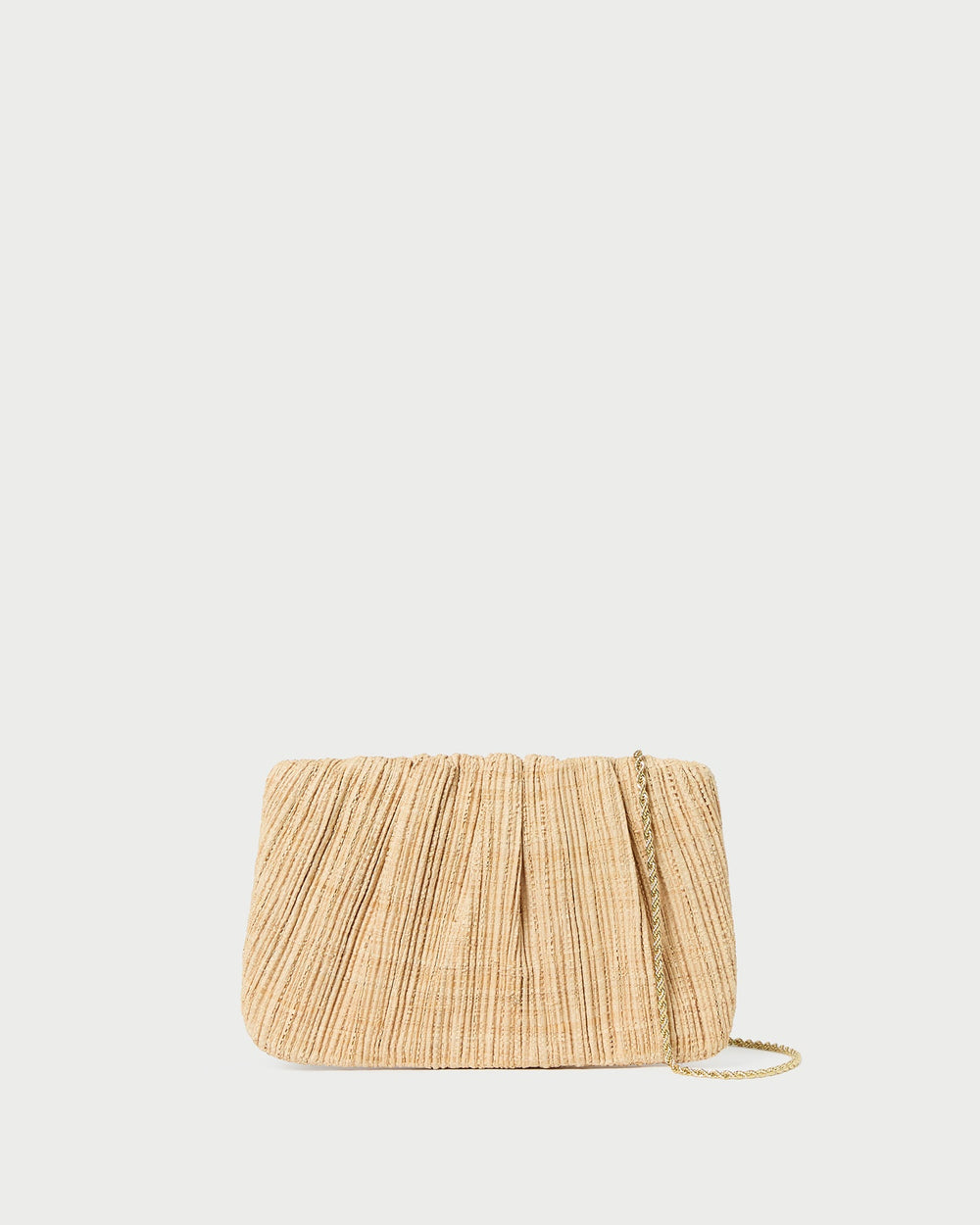 Loeffler Randall / Brit Natural Flat Pleated Clutch