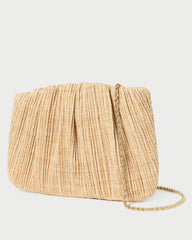 Loeffler Randall / Brit Natural Flat Pleated Clutch
