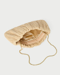 Loeffler Randall / Brit Natural Flat Pleated Clutch