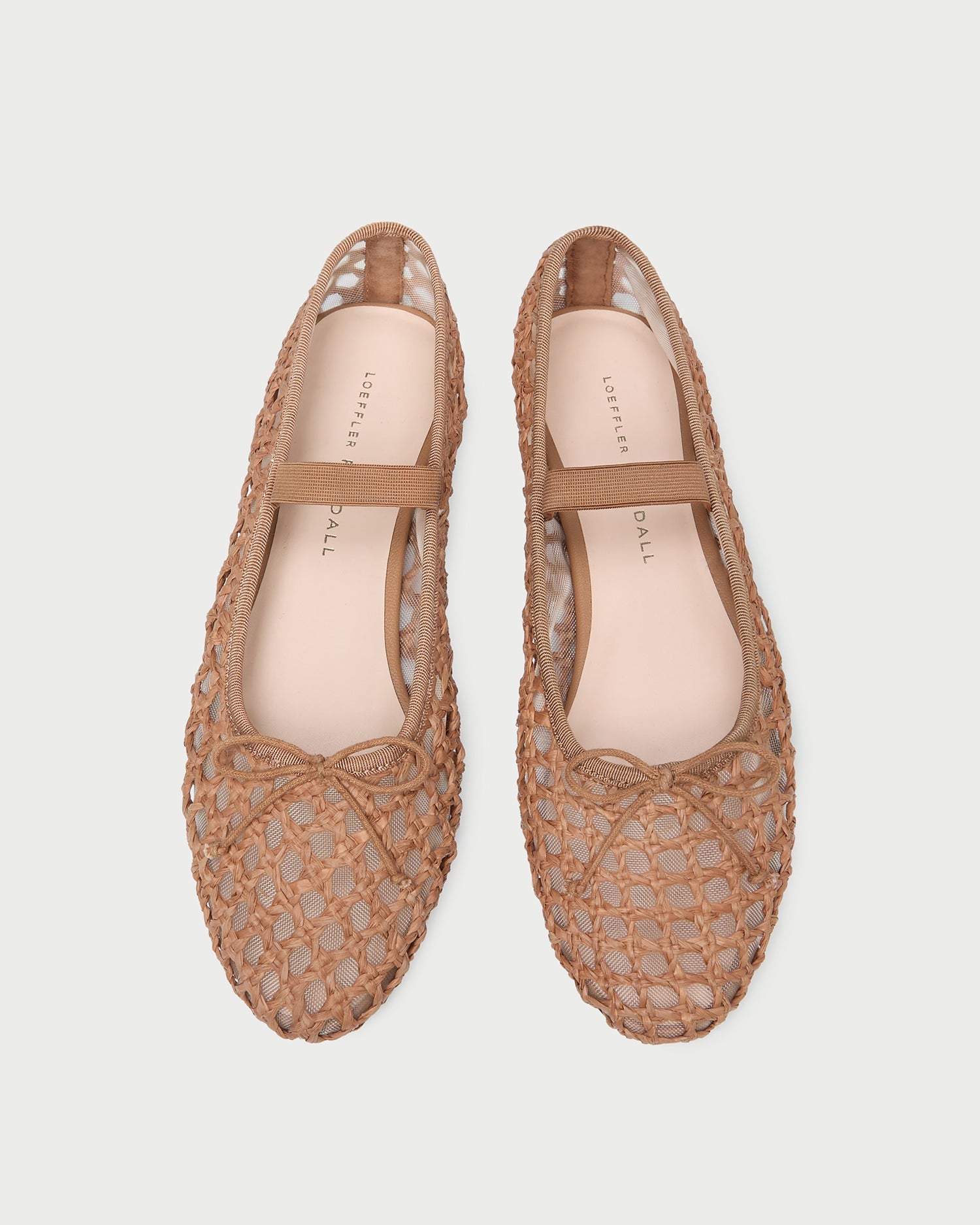 Loeffler Randall / Leonie Brown Crochet Ballet Flat