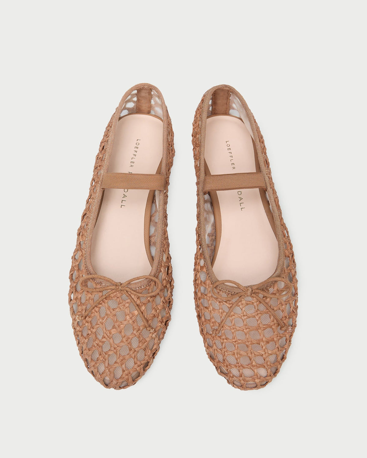 Loeffler Randall / Leonie Brown Crochet Ballet Flat